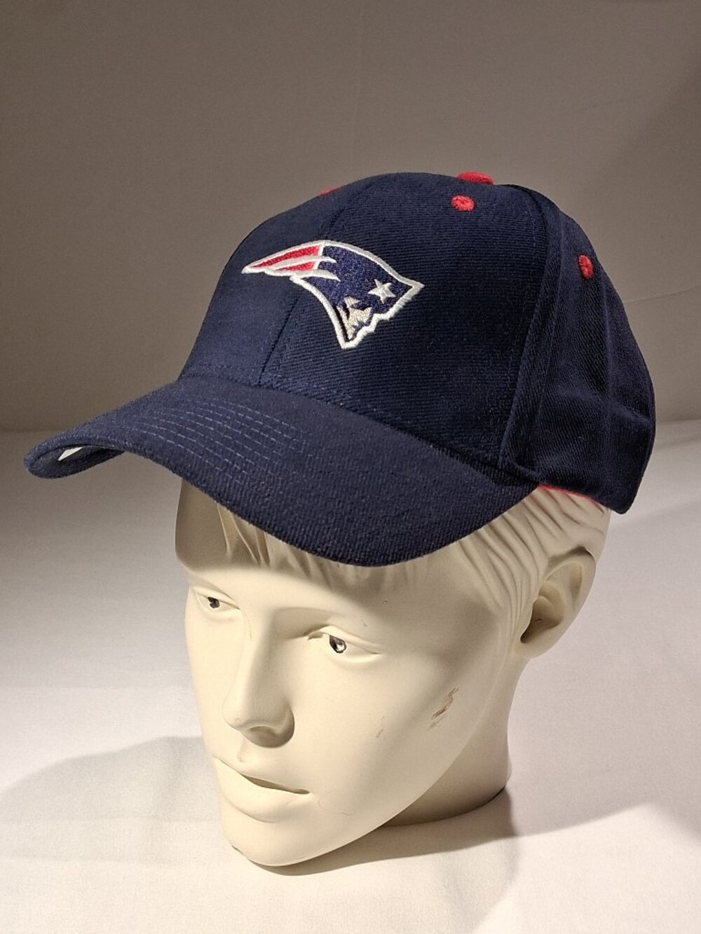 NEW ENGLAND PATRIOTS NFL Team Apparel Cap Hat Navy Blue Deadstock Vintage Y2K